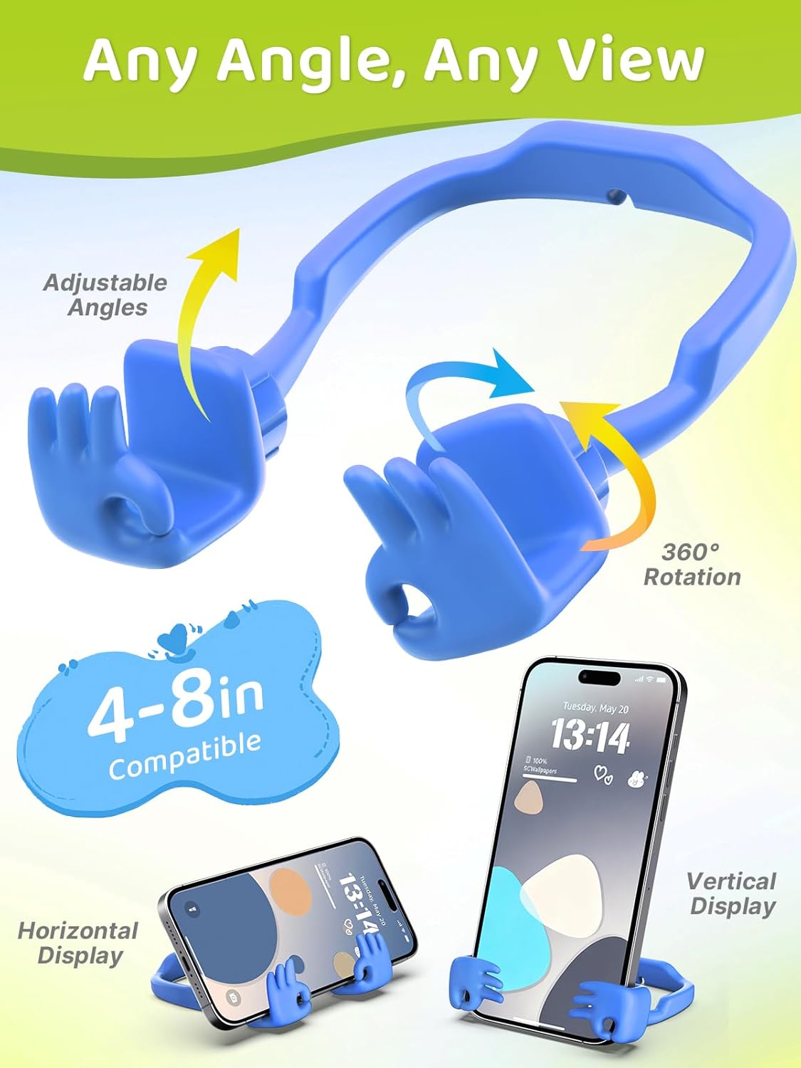 CALDEVER Funny Gifts for Teens Boys Kids Cell Phone Holder: Mens Gifts for Adults OK Hand Phone Stand for Desk Teenage