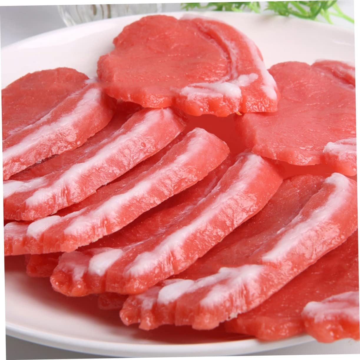 Set 4 of Realistic Resin Pork Slice Models for Display