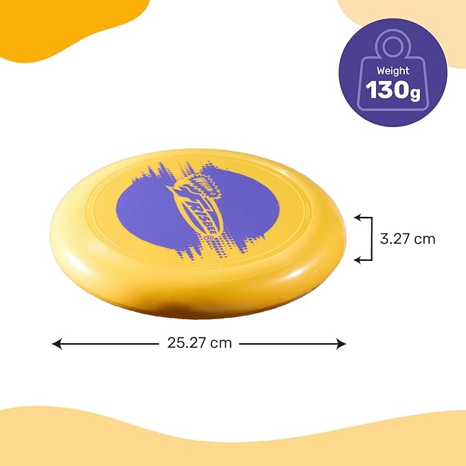 Wham-O Frisbee Cool Flyer Flying Disc, 9.95 Inch Sports Disc Lightweight Durable for Outdoor Beach Park Backyard Game - 130g