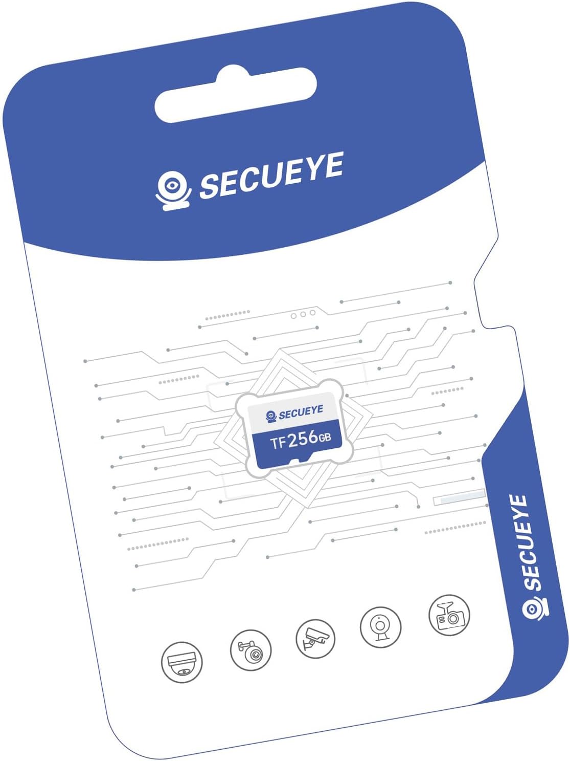 JOYNANO 256GB 10 FAT32 24/7 (256GB) SECUEYE TF Memory Card Class High Speed Reading/Writing Recording for Security