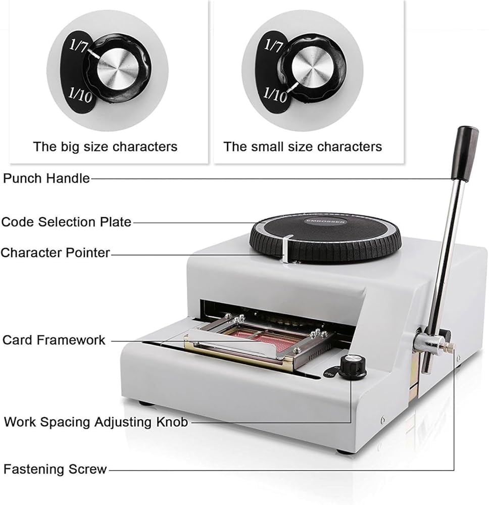 Wrobelax Metal Stainless Steel Stamping Code Dog tag Coder Manual Stamping Machine Stamping Code Printing Stainless Steel Embossed tag