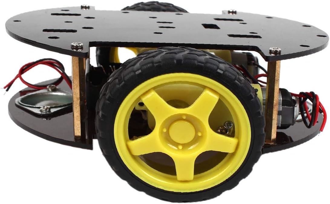 Lon0167 2WD Case(id:30f 56 e33) New IR Remote Featured Control Smart reliable efficacy Robot Chassis w Battery ae