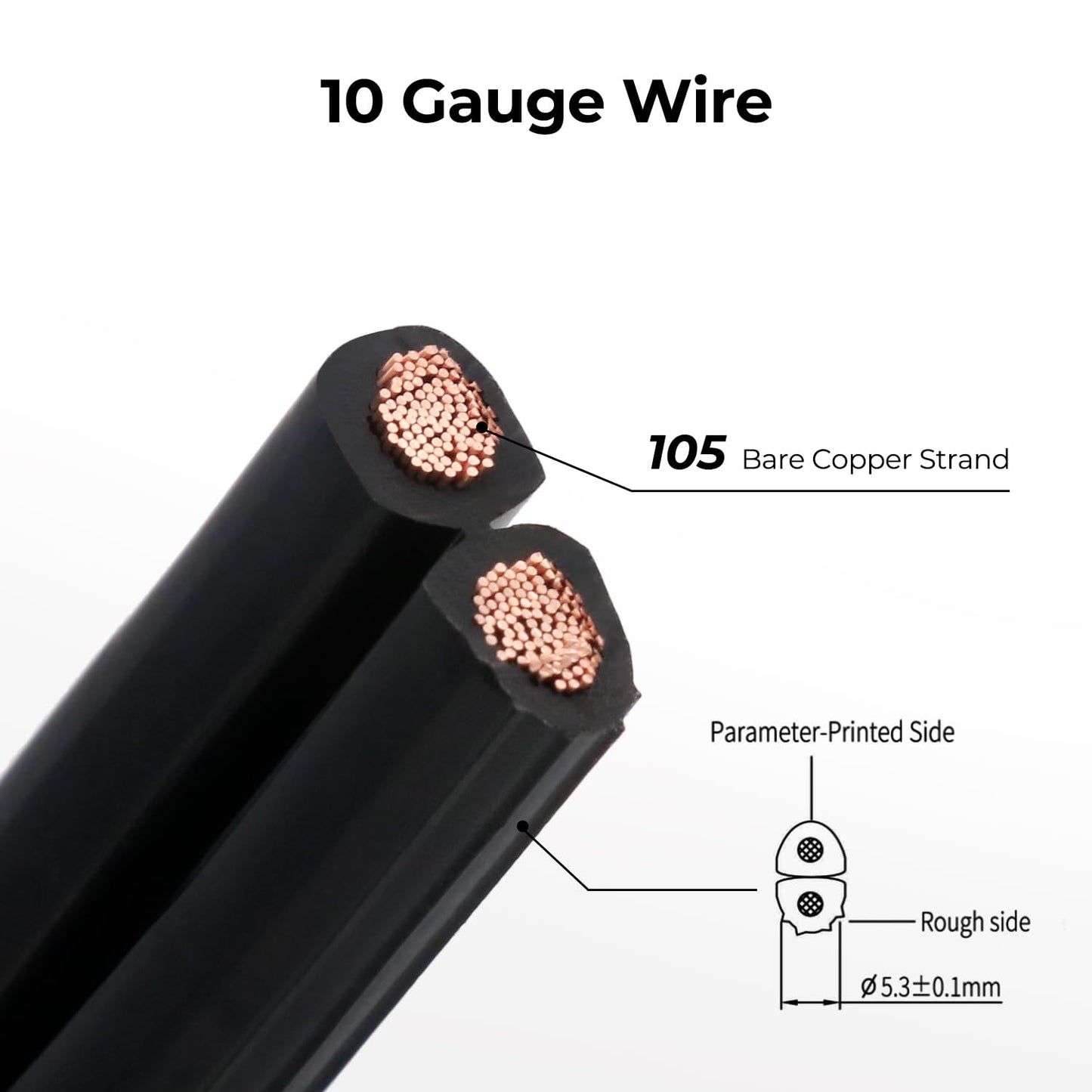 FIRMERST 10/2 Low Voltage Direct Burial Landscape Lighting Wire Spool 200 Feet