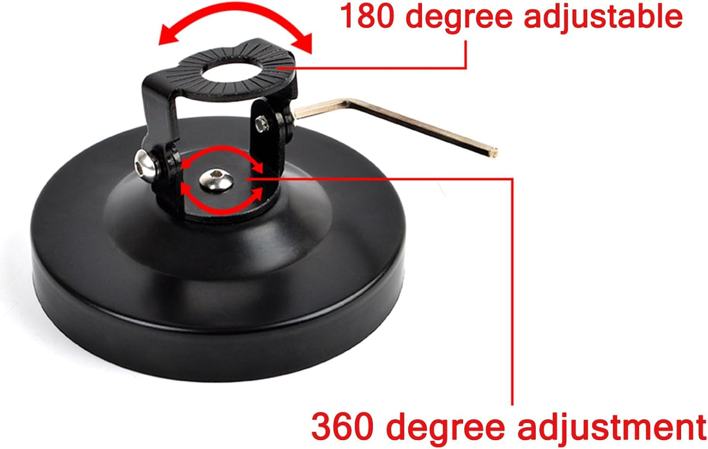 YNIBST 4Inch Angle Adjustable Magnetic Antenna Mount Base Suitable for Mobile Antenna CB/HF/VHF/UHF Antenna