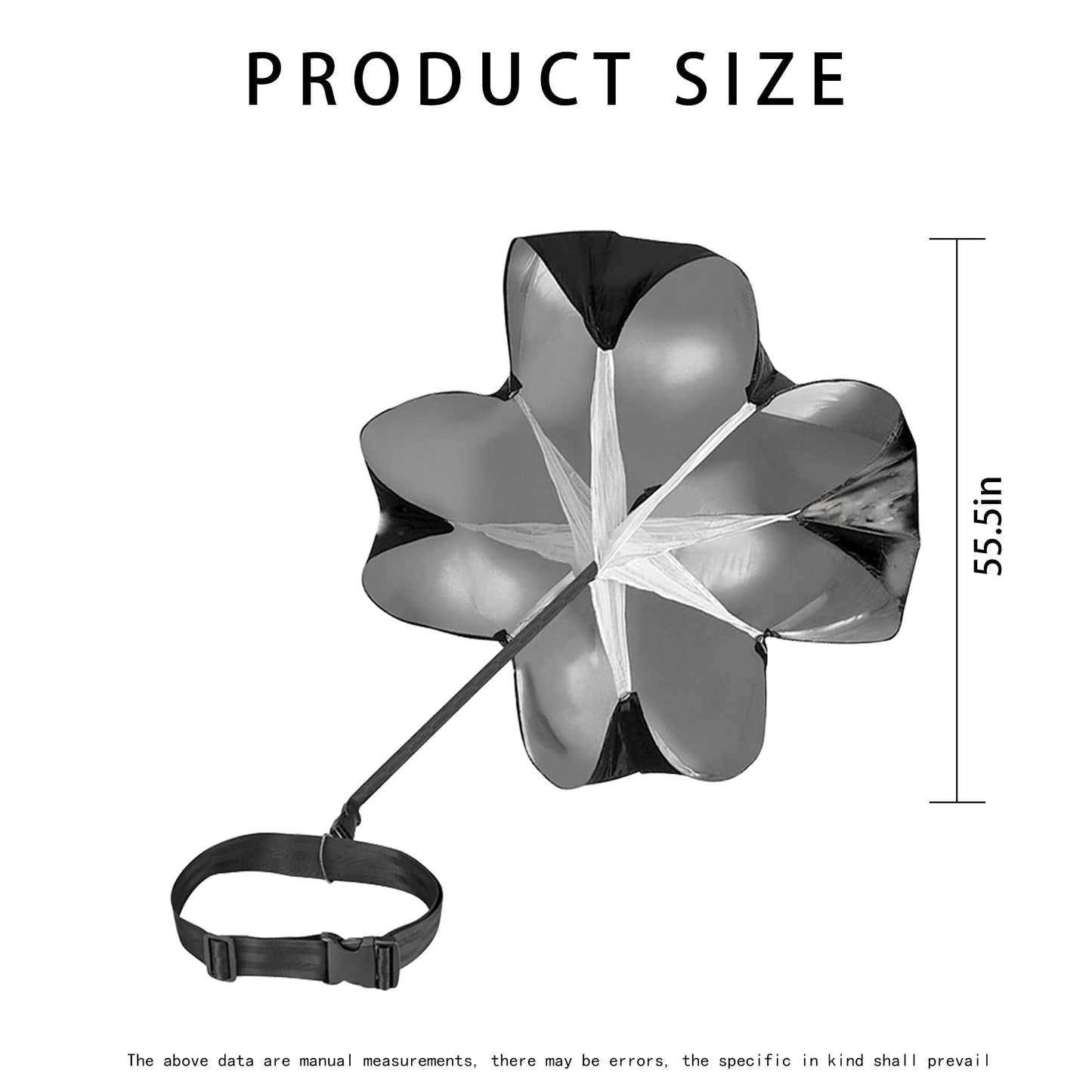 "N/A" 2 Umbrella Running Parachute Speed Training 56 inch Speed Training Resistance Parachute for Kids Youth and Adults Weight Bearing Running and Fitness Core Strength Training