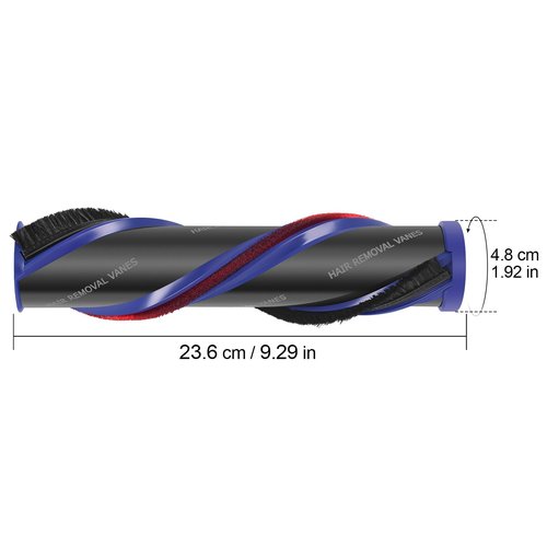 FUNTECK Brush Roller with End Cap for Dyson V11 Torque, V11 Animal+, V11 Absolute and V15 Detect, High Torque Brush Bar with 3-Prong Replacing Part Number 971655-01 and 970135-01
