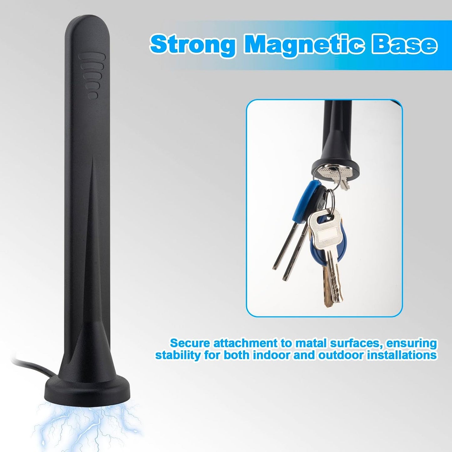 Kaunosta 5G 4G TS9 15Dbi 3M 3G/4G/5G/GSM/GPRS LTE Antenna Omnidirectional Signal Amplifier SMA Connector High Gain