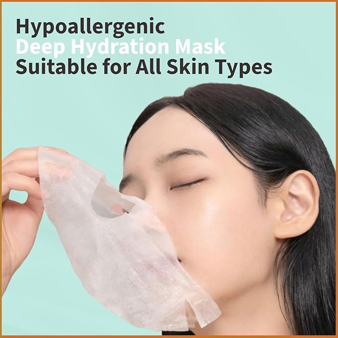 YoungMe Soothing Glam Facial Sheet Mask ??6-Pack | Hydrating & Moisturizing Korean Skin Care for Sensitive & All Skin Types