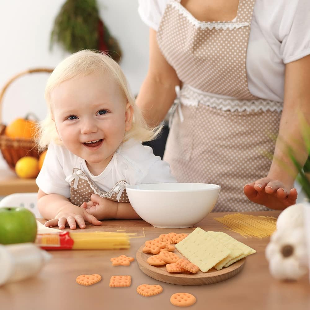 20Pcs 5 Fake Cookies, Styles Artificial Biscuits Simulation Realistic Dessert Crackers Food for Home Kitchen Shop