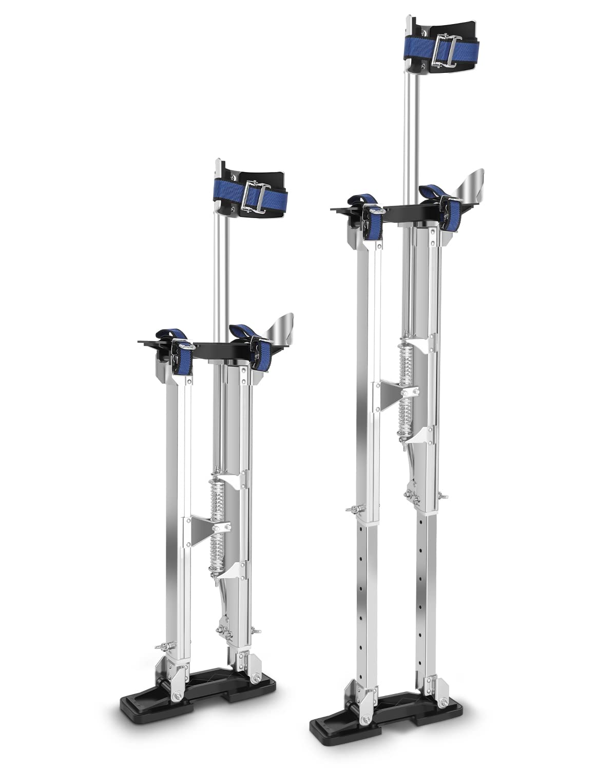 GCCSJ 24''-40'' Drywall Stilts for Adults Adjustable Heights Aluminum Work Stilt with Protective Knee Pads for Sheetrock Drop Ceiling Painting Painter Pruning Branches or Cleaning