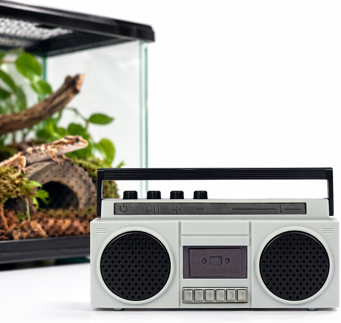 Sourcingbay Terrarium Speaker Mini Bluetooth Speaker for Reptile Enclosure, Low Volume Ambient Sound Speaker for Lizard