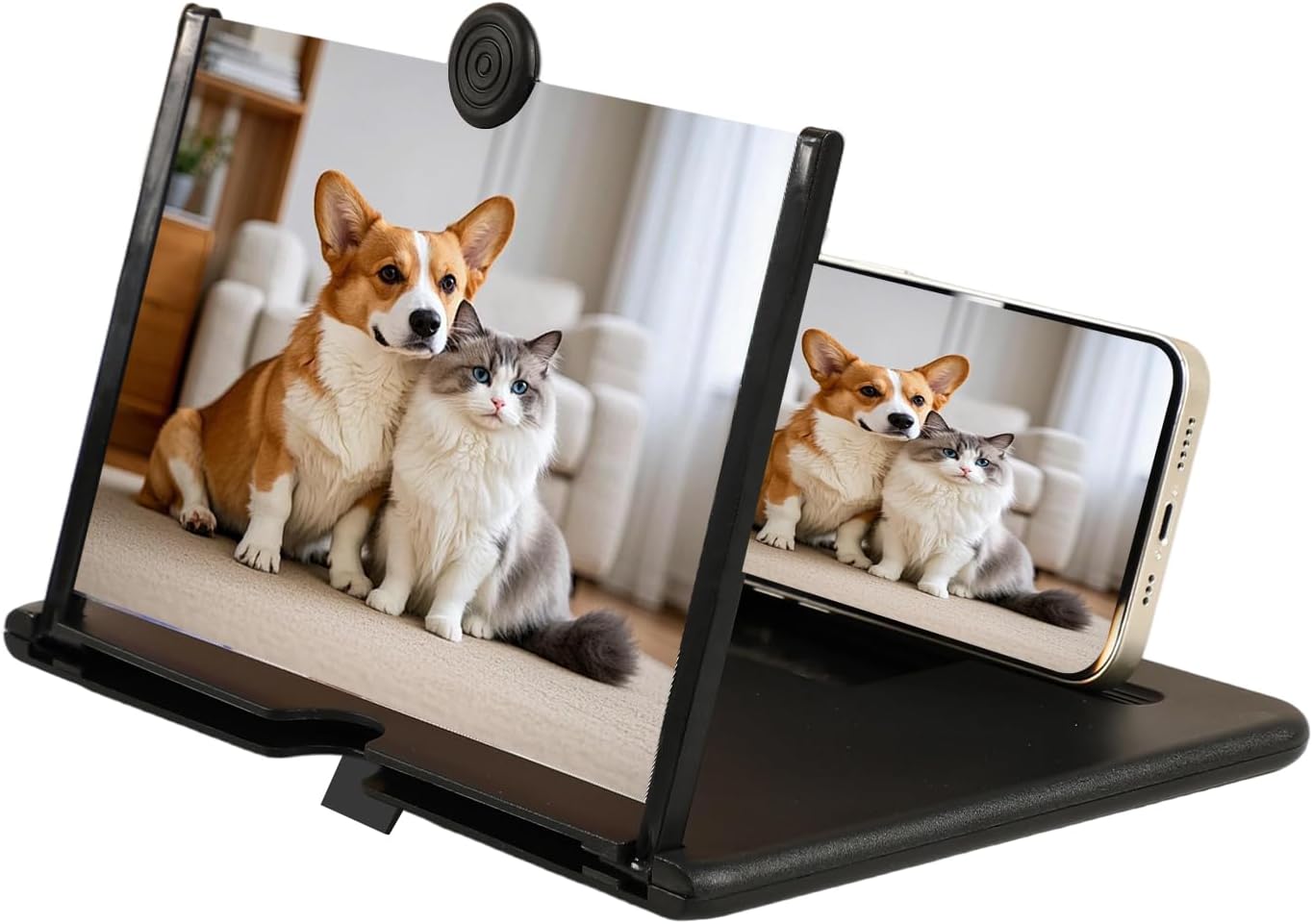 BSonata 3D 10inch) Screen Magnifier Version, Mobile Phone HD Magnifying Projector Screen Enlarger for Movies, Videos