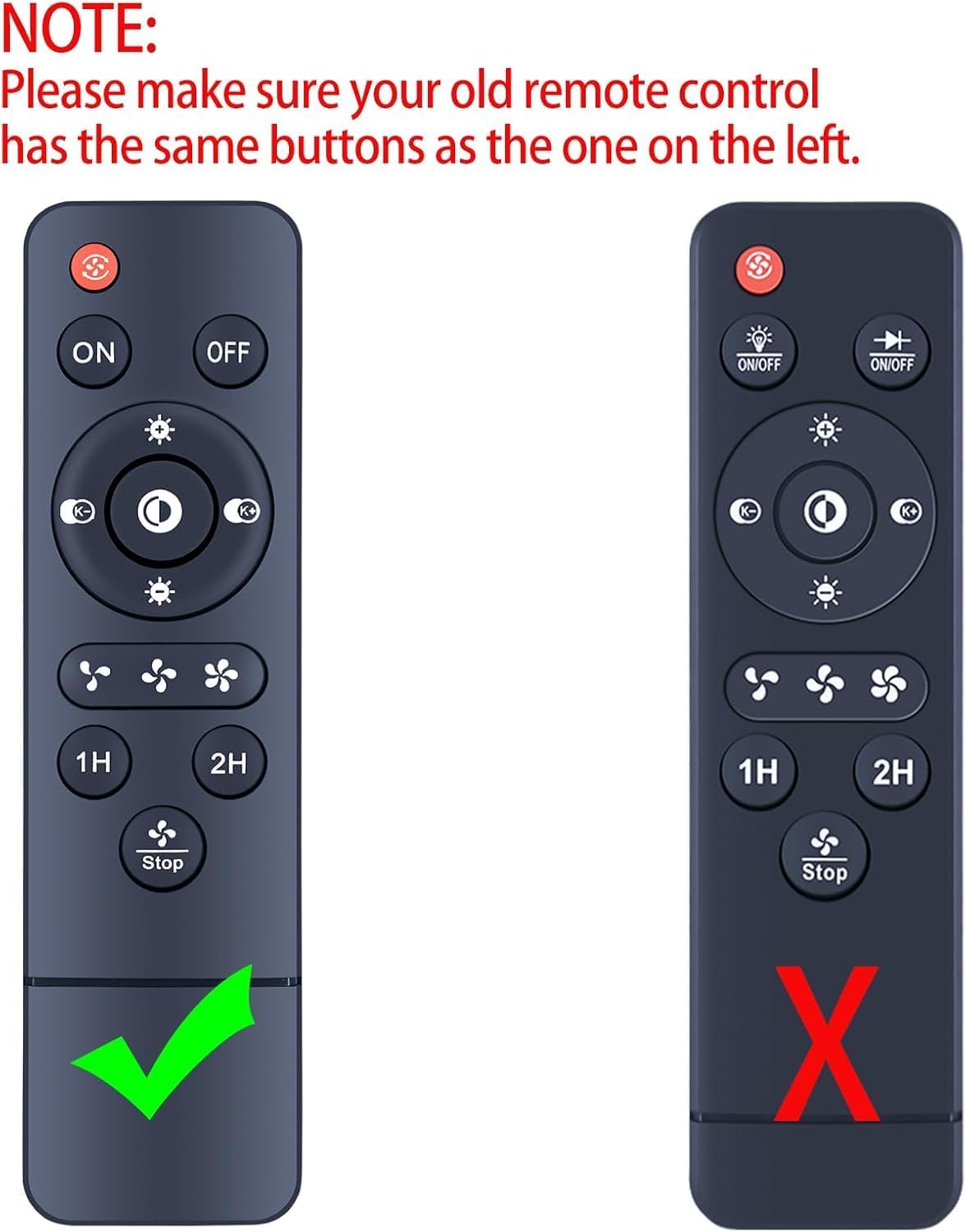 WDZP B7865 B7870-RGB B7611-RGB New Fan Replacement Remote Control Applicable for Mpayel Ceiling Fan Light