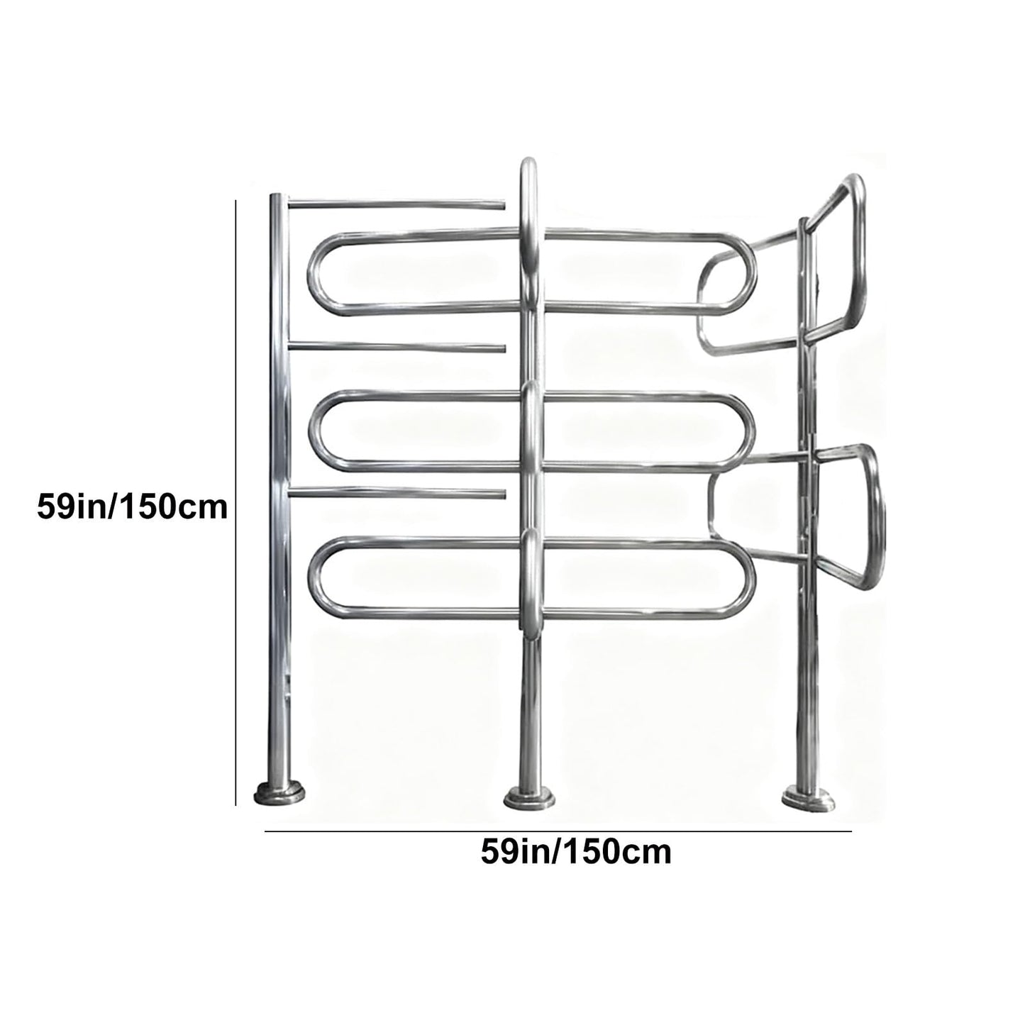 Manual Swing Gate, One-Way Push-in Rotating Barrier for Entrance Control in Supermarkets and Factories