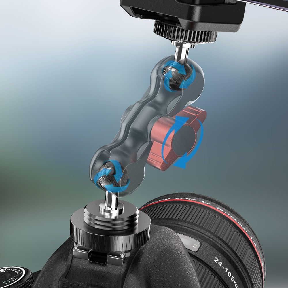 SOH Mingying 2 17/16/15, SOH Hot/Cold Shoe Phone Mount Holder, Universal Ball Head Smartphone Mount Adapter, Cold Shoe