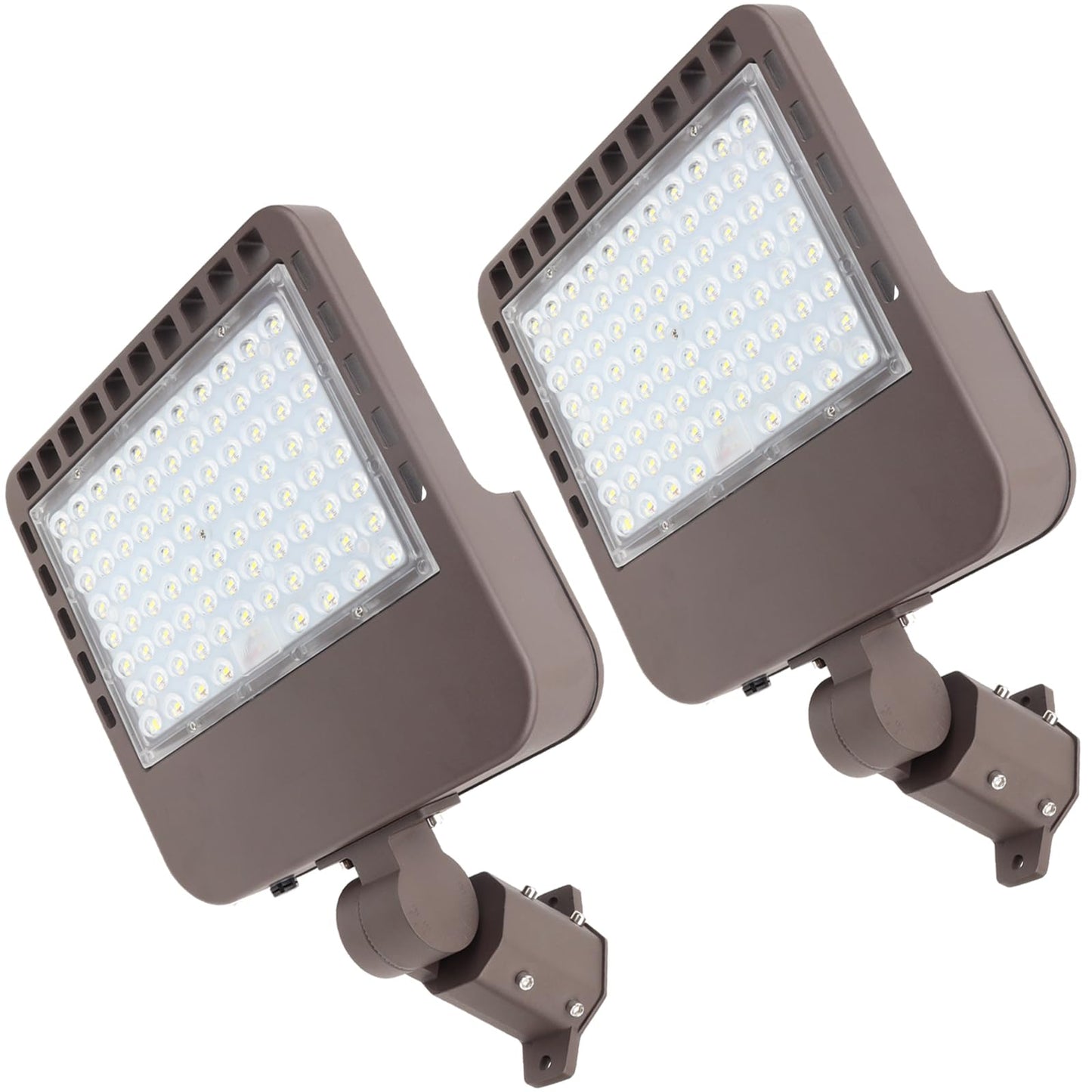 2PACK 200W LED Parking Lot Light with Dusk to Dawn Photocell, Slipfitter Mount and Wall Mount Commercial Outdoor Lighting, 100-277V 28000LM 5000K, ETL Commercial LED Security Flood Lights