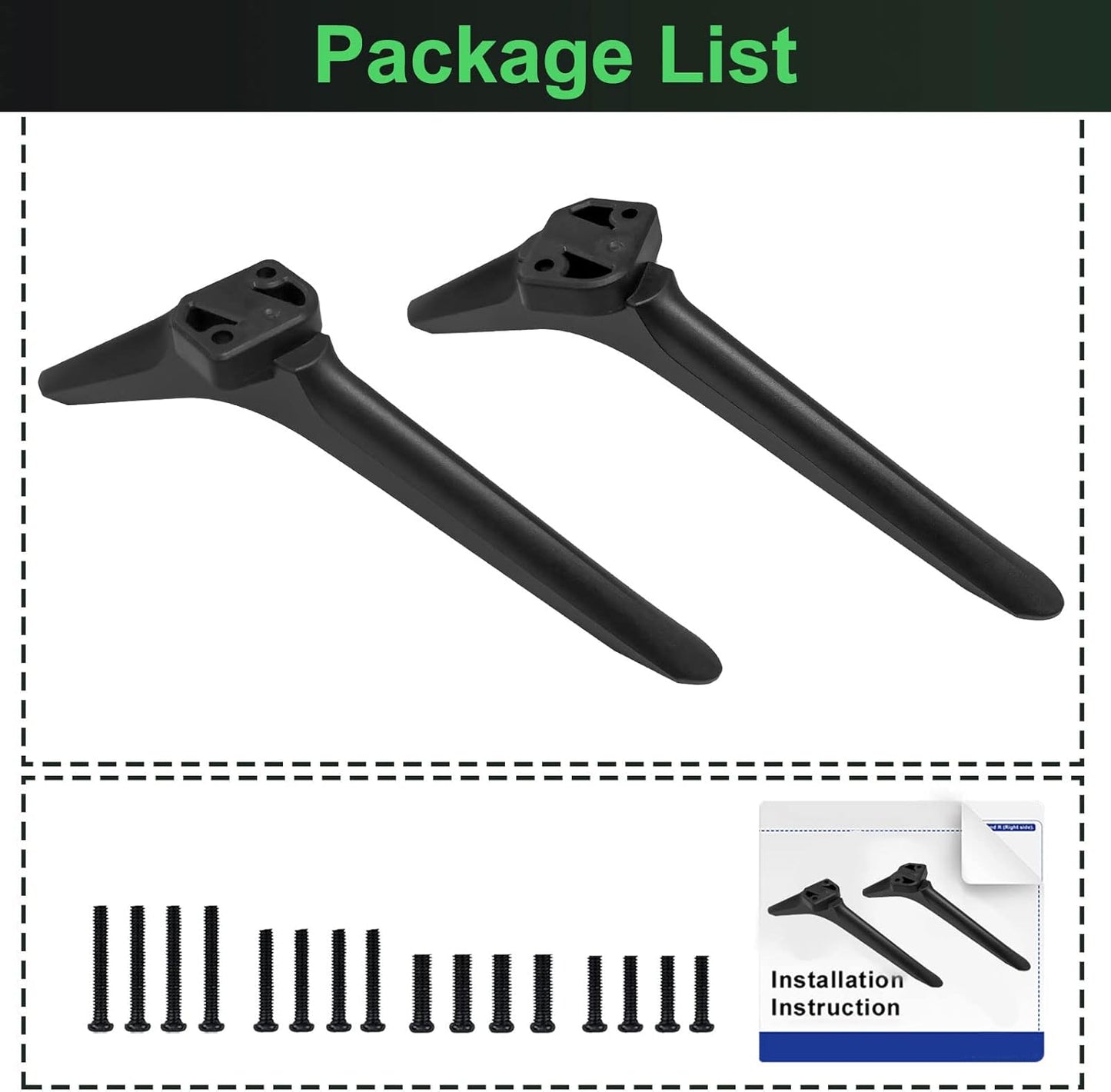 Dinghosen 50R6E3 55R6090G 55R6G 55U6GR5 58R6E3 32H4030F3 65R6090G5, TV Stand for Hisense TV Legs, TV Stand Legs
