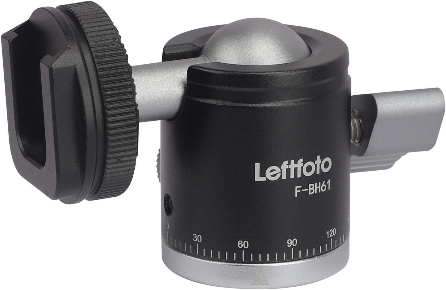 Leftfoto 360 90Tilt 1/4" Camera Tripod Mini Ball Head Adapter Degree Rotatable Pan with Cold Shoe Mount with Screw