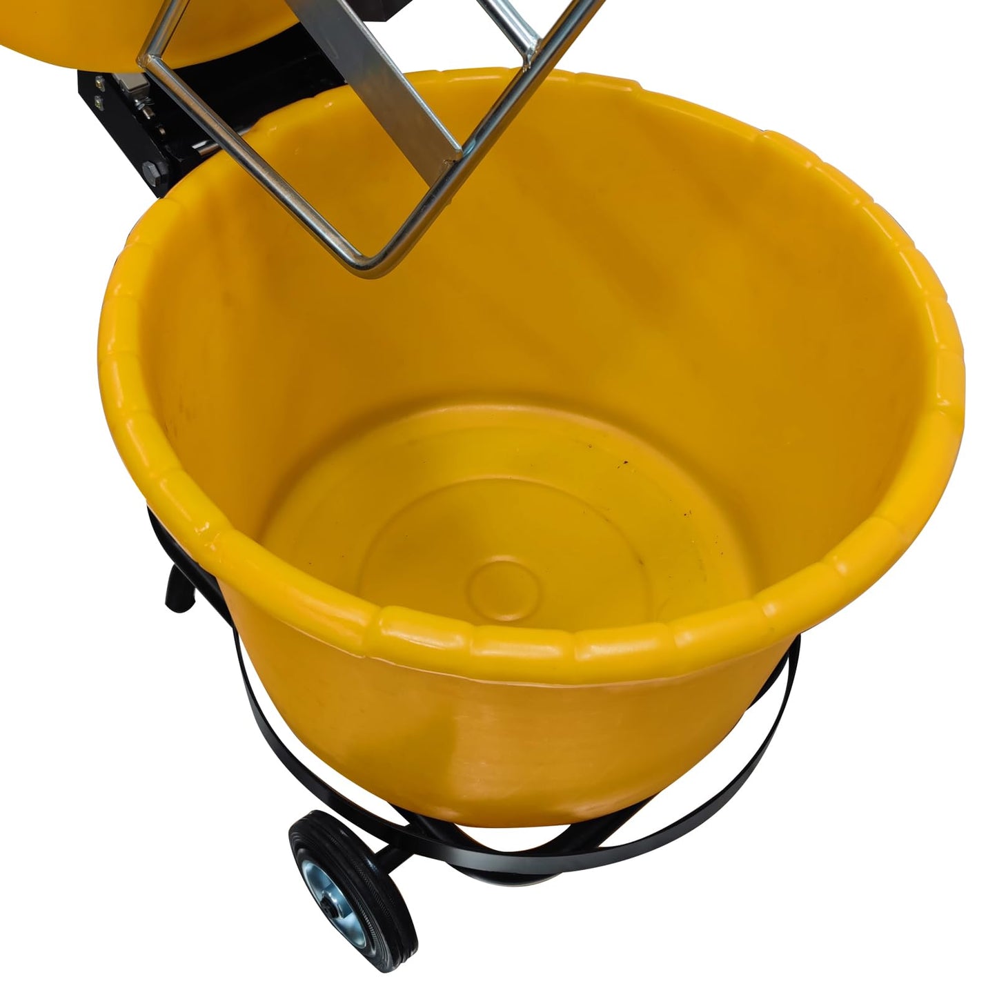 HayWHNKN 2.3 Cu.Ft Electric Concrete Mixer Flat Mouth Cement Mixing Machine Concrete Mortar Cement Mixer with Wheels for Cement Sand Rack