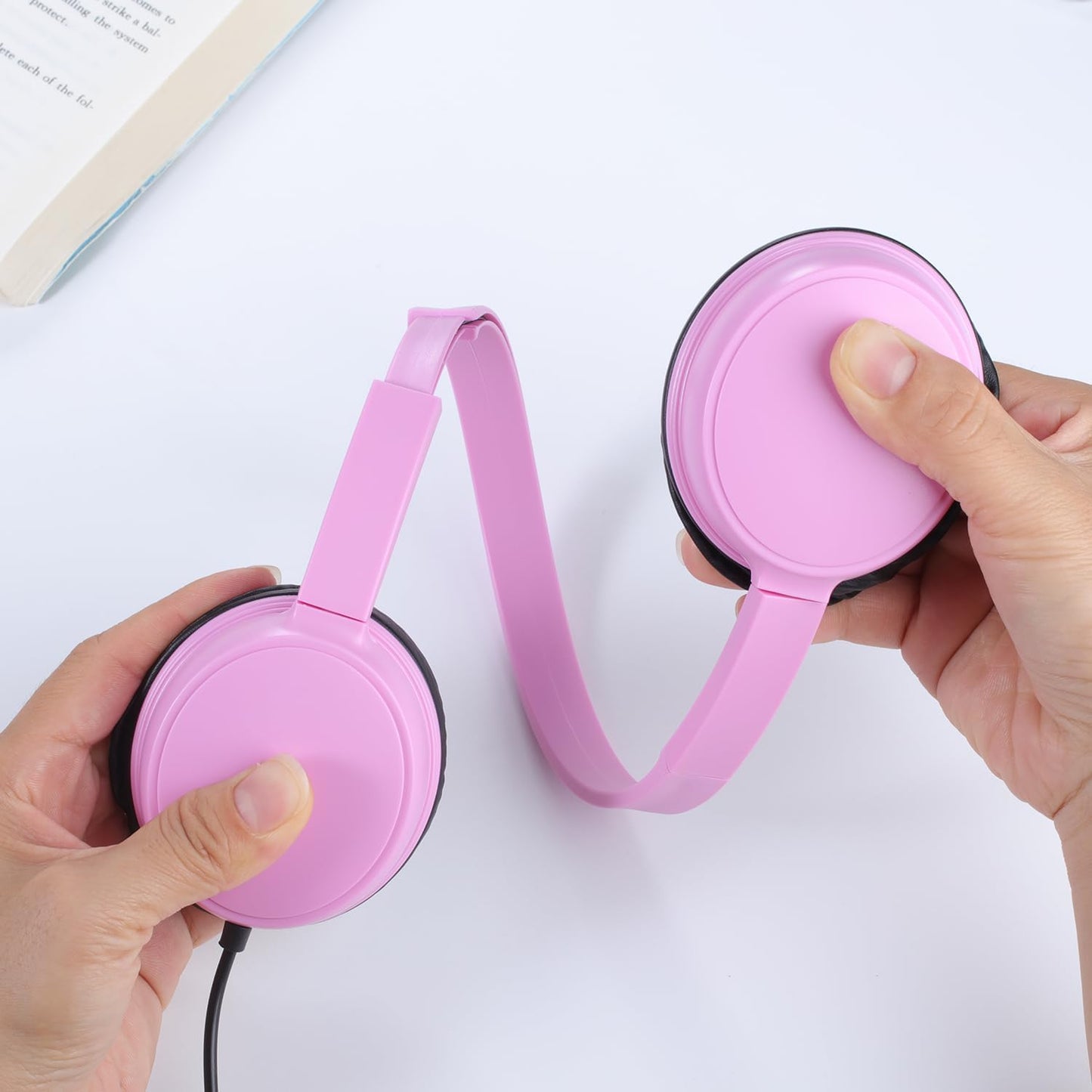 Gaosen 2 Pack Headset, 3.5mm (GS30, 2Mixed) Wired Headphones for Classroom School Kids, Durable Students On-Ear Swivel