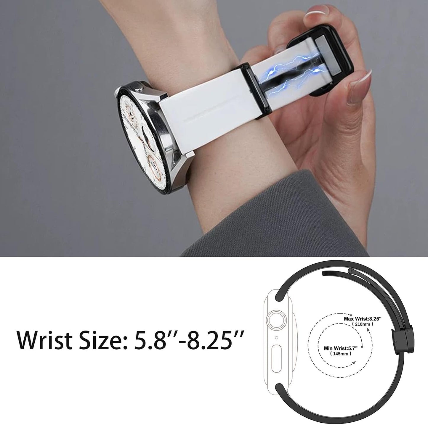 Lamshaw Compatible with Plaud NotePin Bands, Soft Silicone Sport Wristband Replacement Straps Compatible for Plaud
