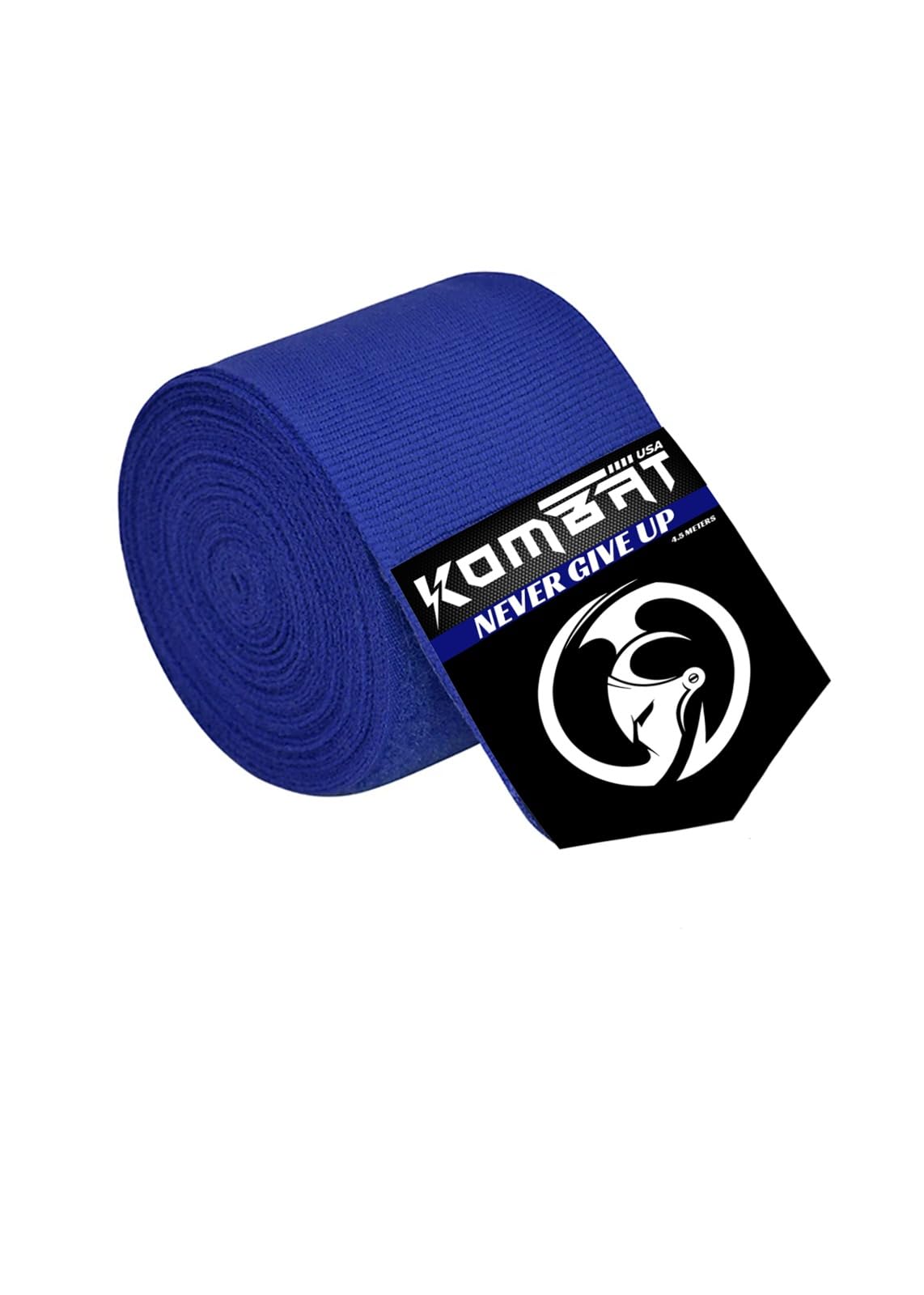 KOMBAT USA 180" Boxing Wraps for Men & Women – Hand Wraps for Boxing Gloves, Muay Thai Wraps, Vendas para Boxeo, Thumb Loop, MMA & Kickboxing Hand Wraps Boxing Training Gear (Blue)