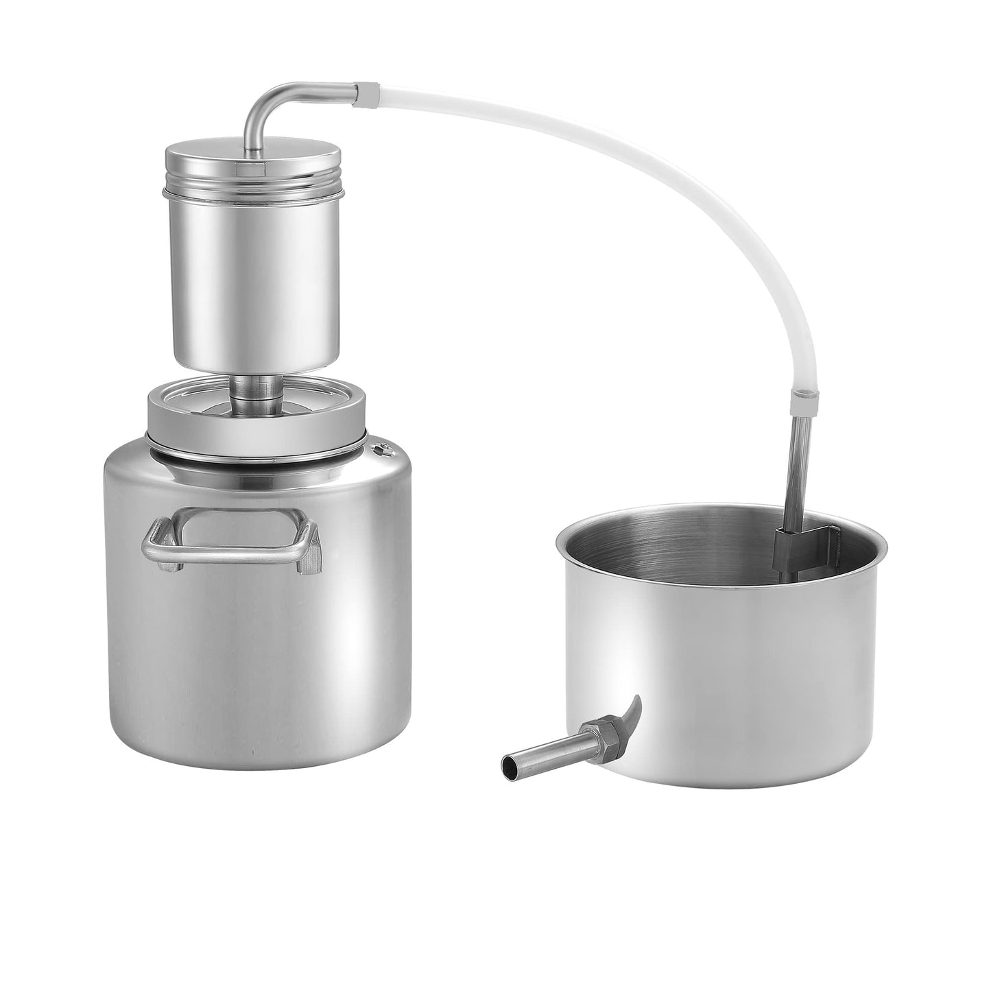 LETIME Hydrosol Maker, Steam Distillation Equipment for Making Hydrosol and Essential Oil, KD5 Stainless Steel Hydrosol Distiller, Plug and Play Distillation Kit, Portable Hydrosol Machine