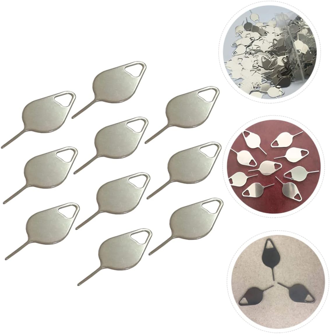 300pcs Veemoon Sim Cards Ejector Kit Eject Pin Tools for Tray Removal Sim Card Tool Made of Material