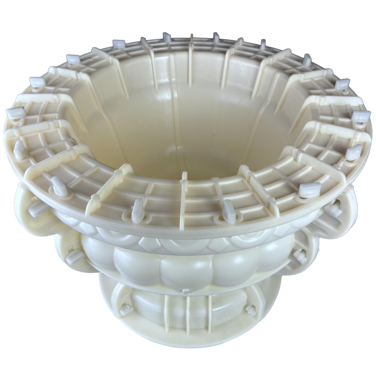 Extra Large Round Planter Molds, ABS Concrete Planter Molds for Garden Decor, Heavy-Duty Reusable Flower Pot Mould (60CM)