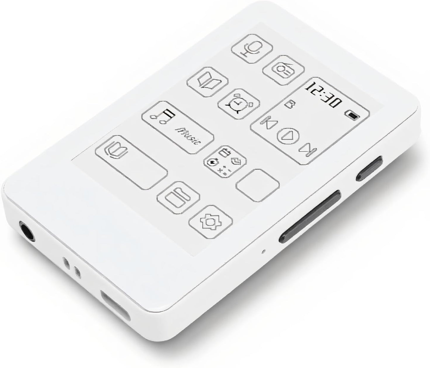 XUMIUZIY MP3 2.7in Player, HD Ink Screen Music Player, Electronic Book HiFi Sound Type C Fast Charging for Home Outdoor