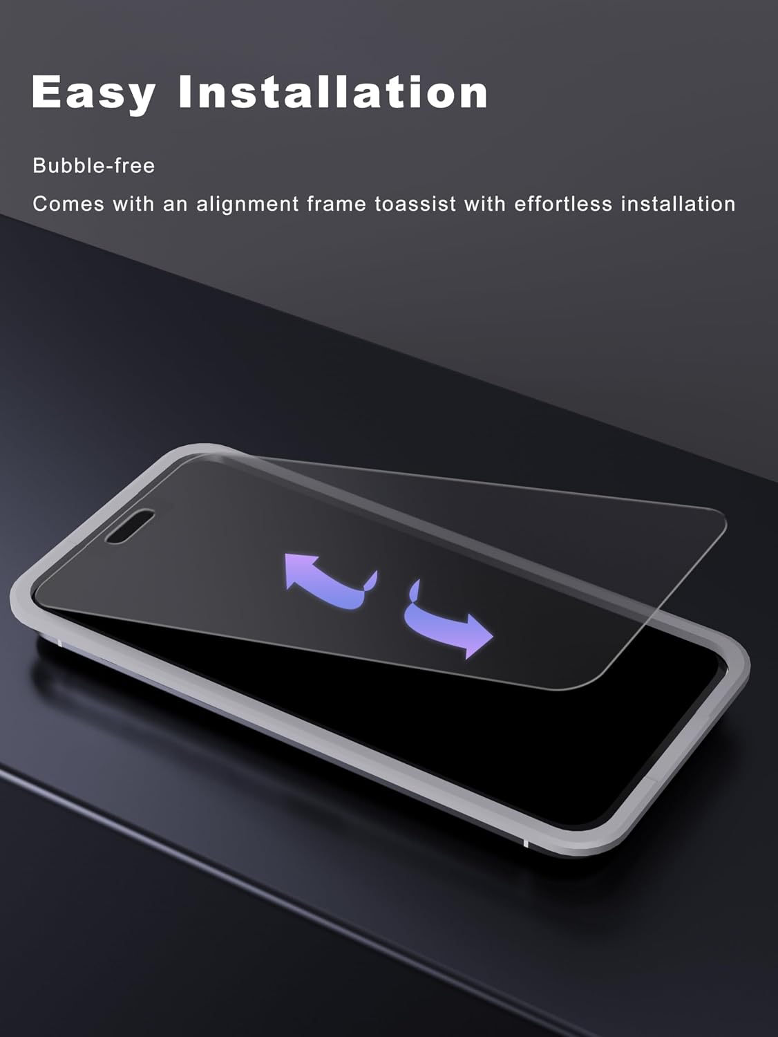2 Pack 15-6.1 inch, GIGIKISS Matte Screen Protector for iPhone Anti-Fingerprint & Anti-Glare Screen Protector Tempered