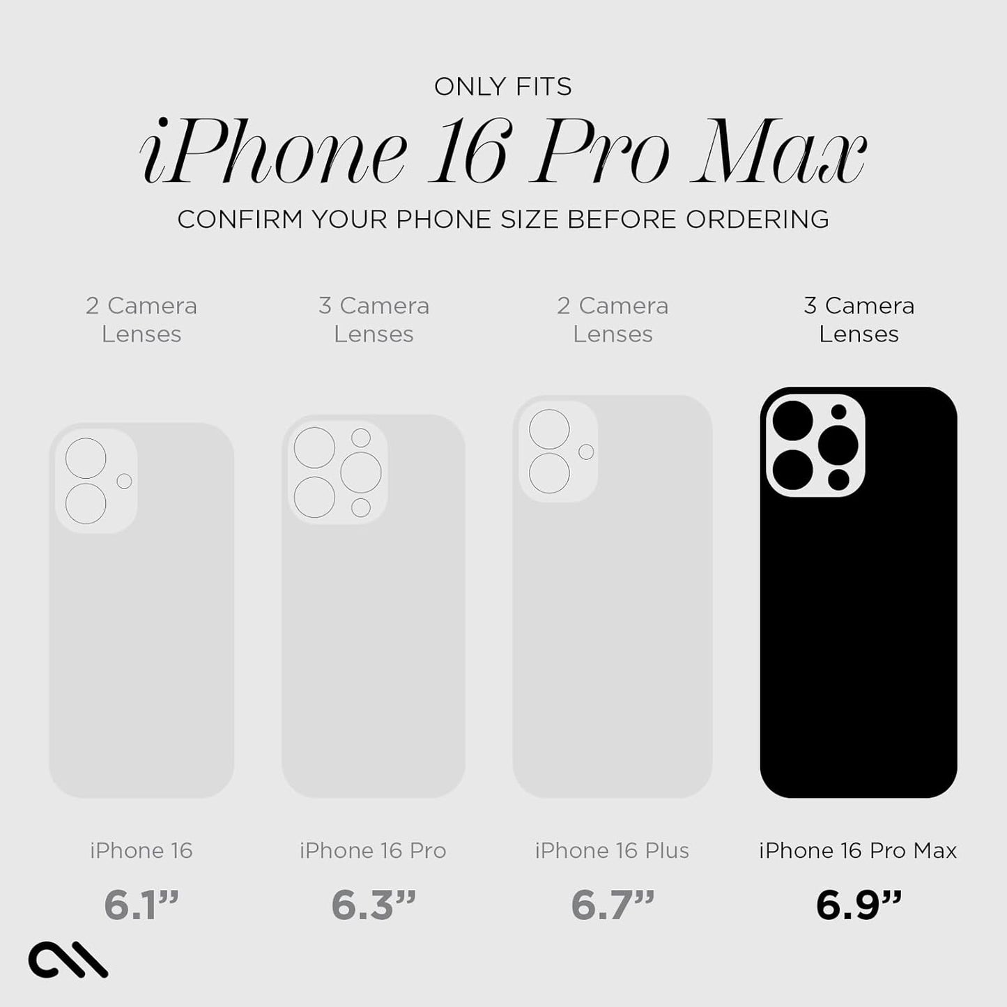 Case-Mate 16 12ft 16 iPhone Pro Max Case [Compatible with MagSafe] - Stylish Mother of Pearl Phone Case with Drop