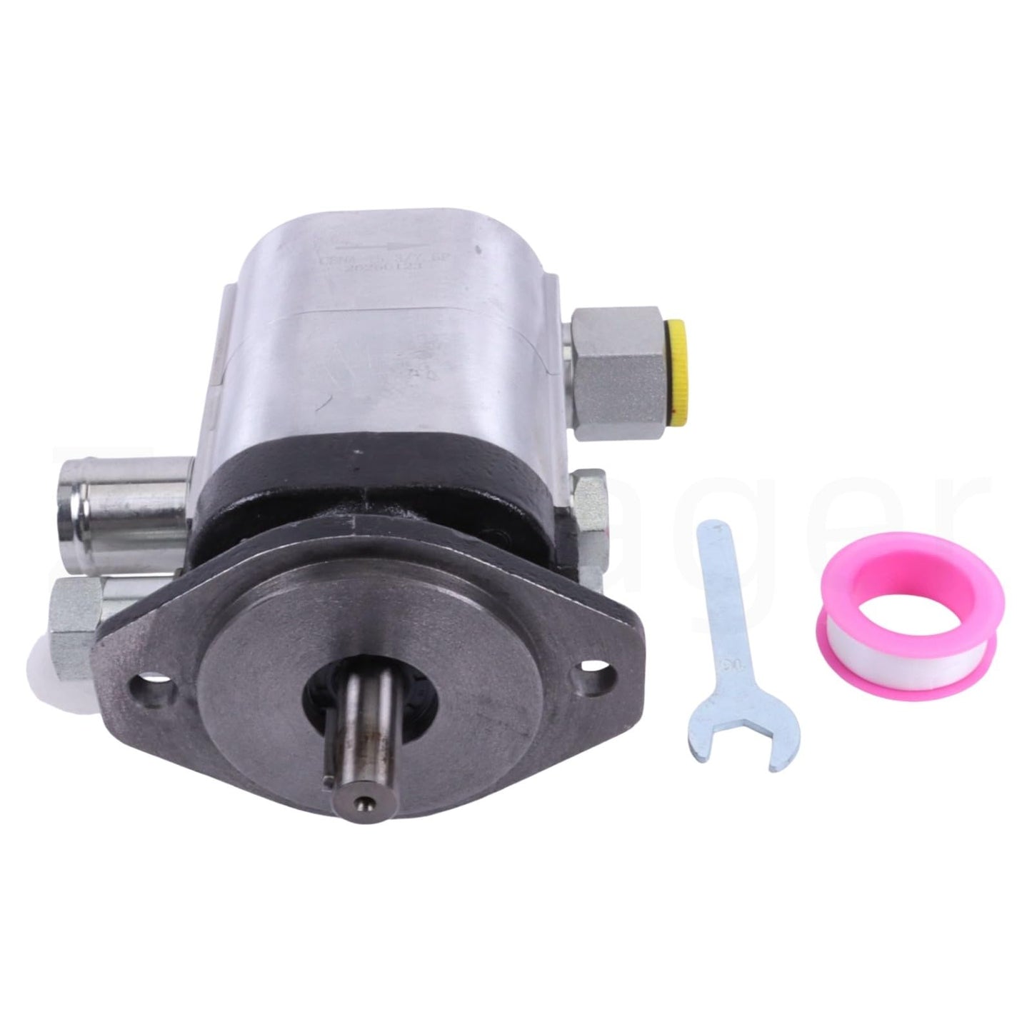 Zachager 22 GPM Two-Stage Wood Splitter Pump—3000 PSI High/Low Hydraulic Gear Pump—3600 rpm, NPT 3/4” Outlet, NPT 1” Inlet, 5/8” Shaft