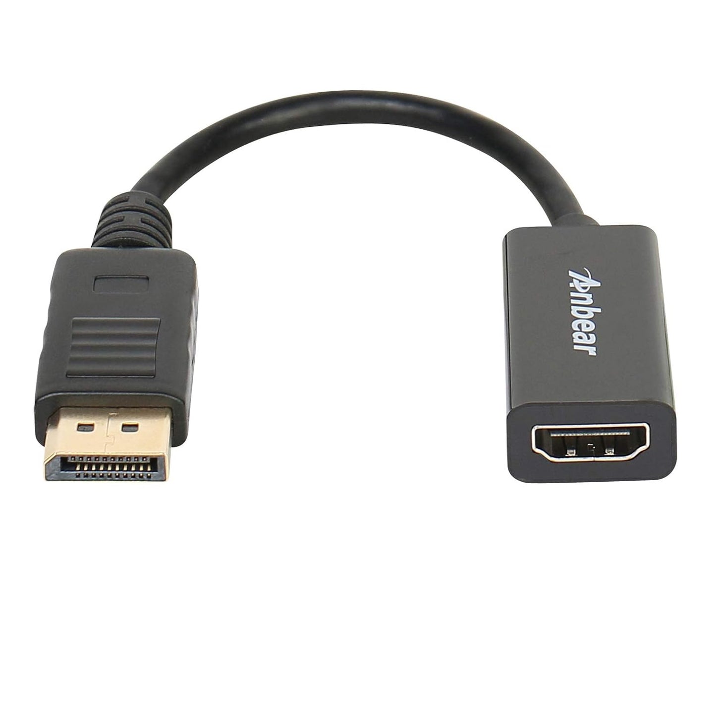 Anbear (1 Pack, DisplayPort to HDMI, Display Port Adapter to HDMI for Desktops and Laptops Connect to HDMI Displays DP)