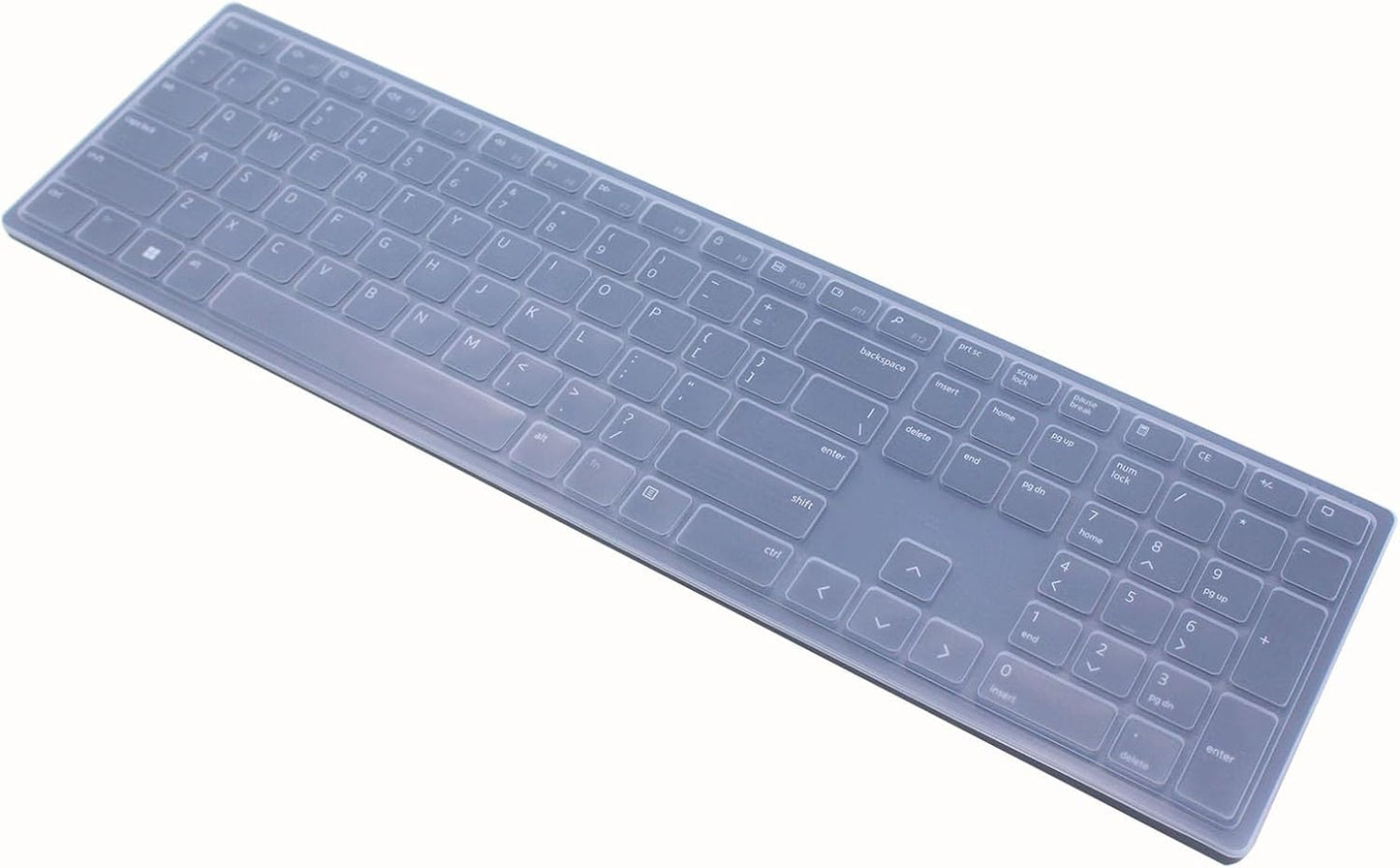 JuYuish KM7321W, KB500 KM5221W Silicone Keyboard Skin Cover Compatible for Dell Wireless Bluetooth Keyboard Dell Pro