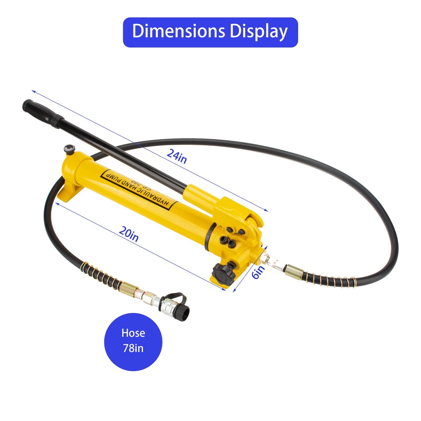 SLIYXTWIO CP-700 Hydraulic Hand Power Pump - Portable with 10000psi Max Pressure Output, Compatible with Jack, Cutter, Puncher and Other Hydraulic Tools