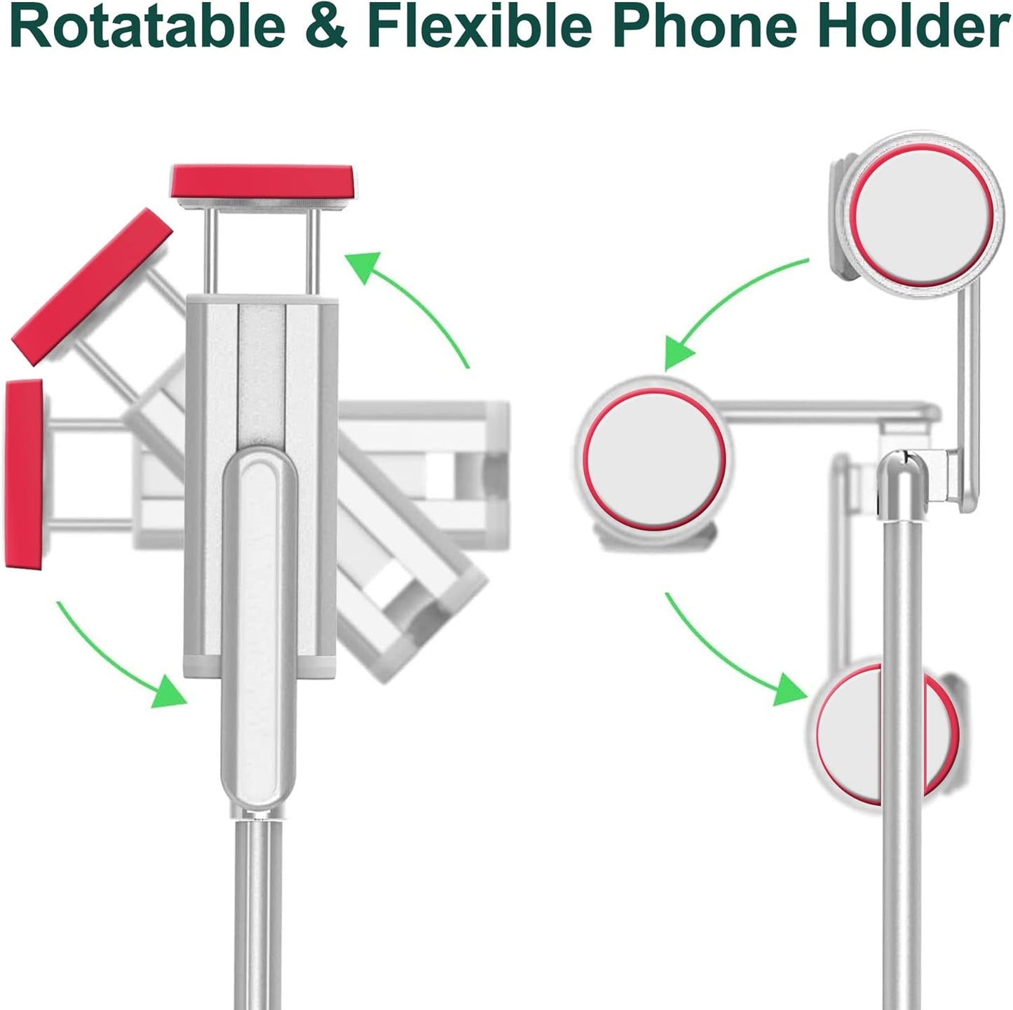 colorlizard Selfie Stick, Foldable Cellphone Tripod with Remote, Travel Tripod for iPhone Series Android, Video