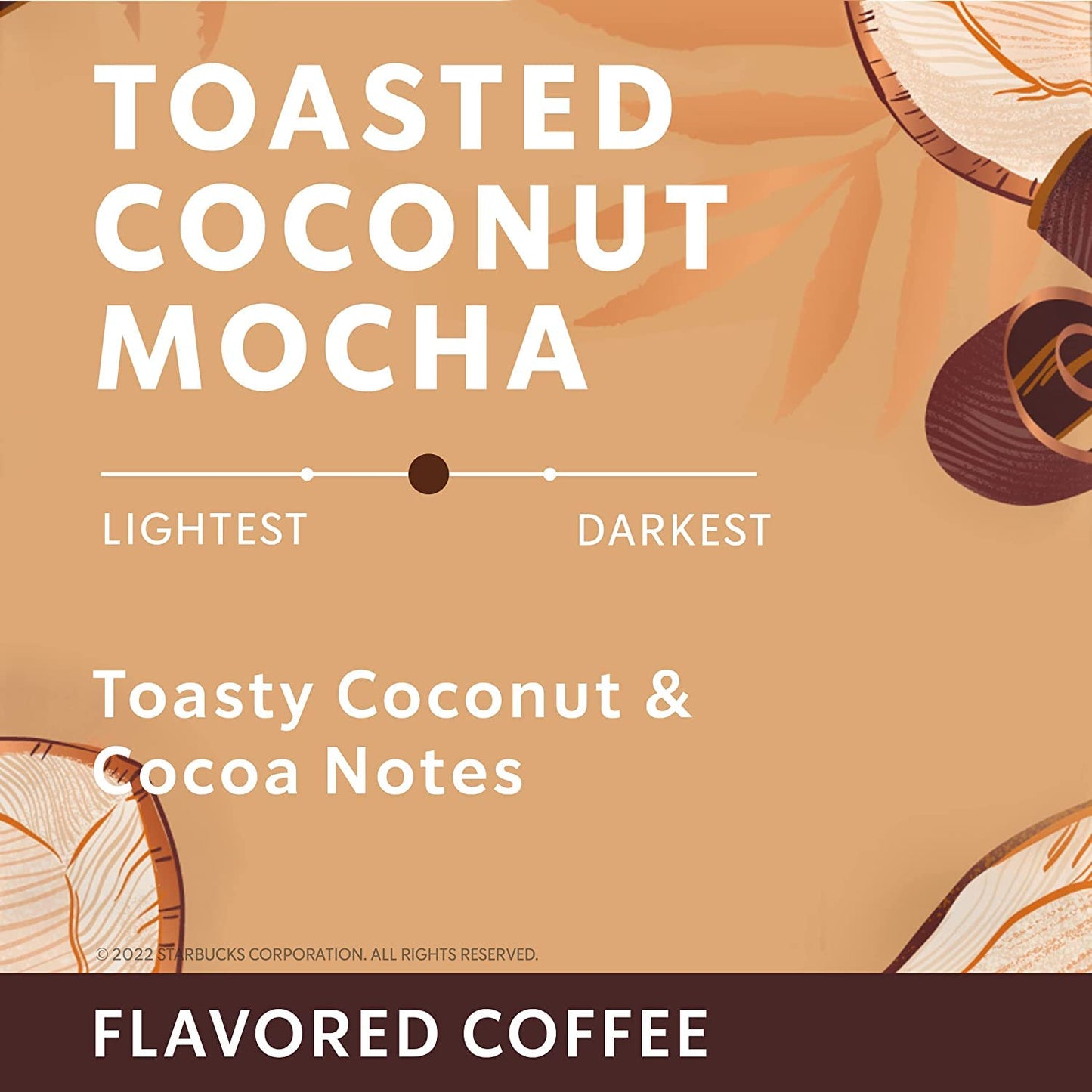 Starbucks Ground Coffee - Toasted Coconut Mocha Flavor | 11 oz Pack of 4