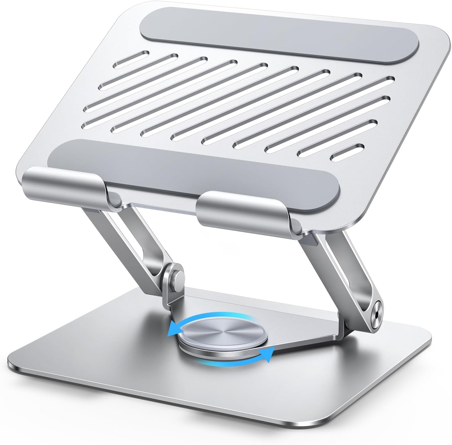 UGREEN 360 13 12 11 5 4 3 Tablet Stand Holder for Desk with Rotating Base Aluminum Dual Rod Support Adjustable Home