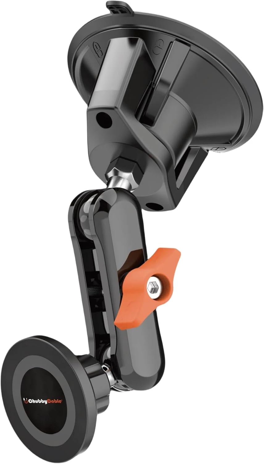 chubbycable 360 ChubbyGrip Magnetic Dash Mount Vacuum Magnetic Phone Holder for Your Car Adjustable Suction Cup Car