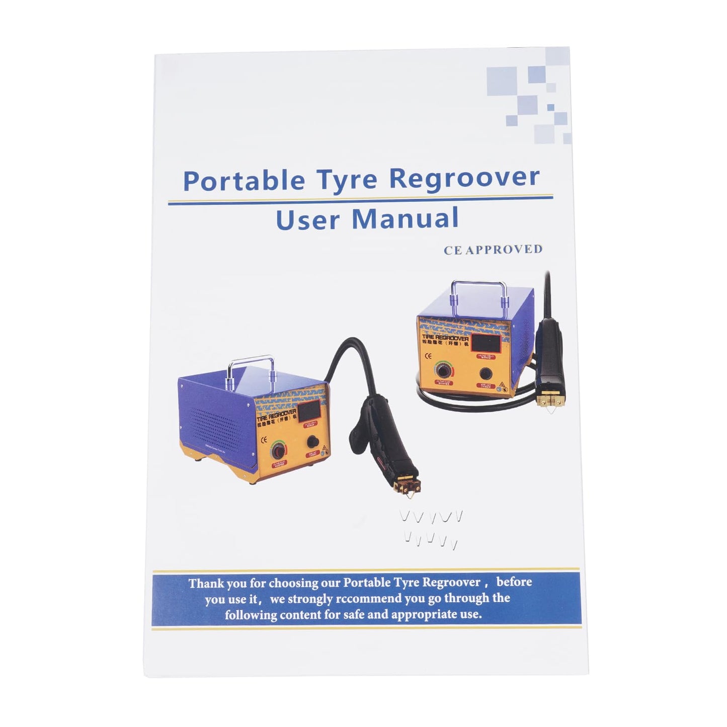 Getanye 110V 1000W Tire Grooving Machine Truck Tire Rubber Groover Grooving Tool Heated Machine Tyre Regroover