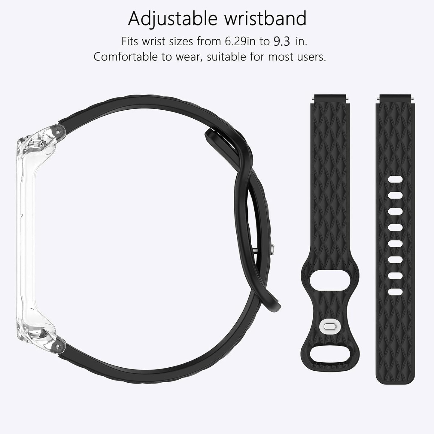 ZephyrBloom 2 2Pack Compatible with Plaud NotePin/NotePin S AI Voice Recorder, Magnetic & Pin Buckle Silicone Wristband