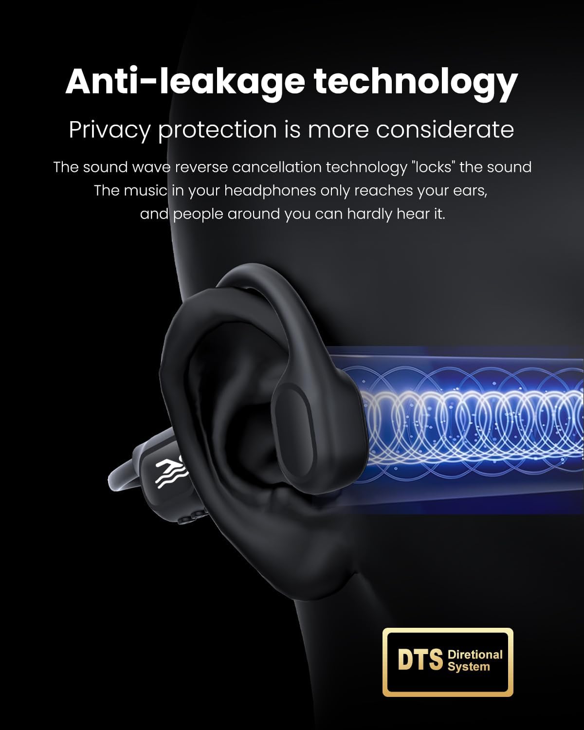 Swimming 6.0 Headset, IP68 MP3 32G Headphones - Bone Conduction Bluetooth Open Ear Sports Waterproof Built-in Player
