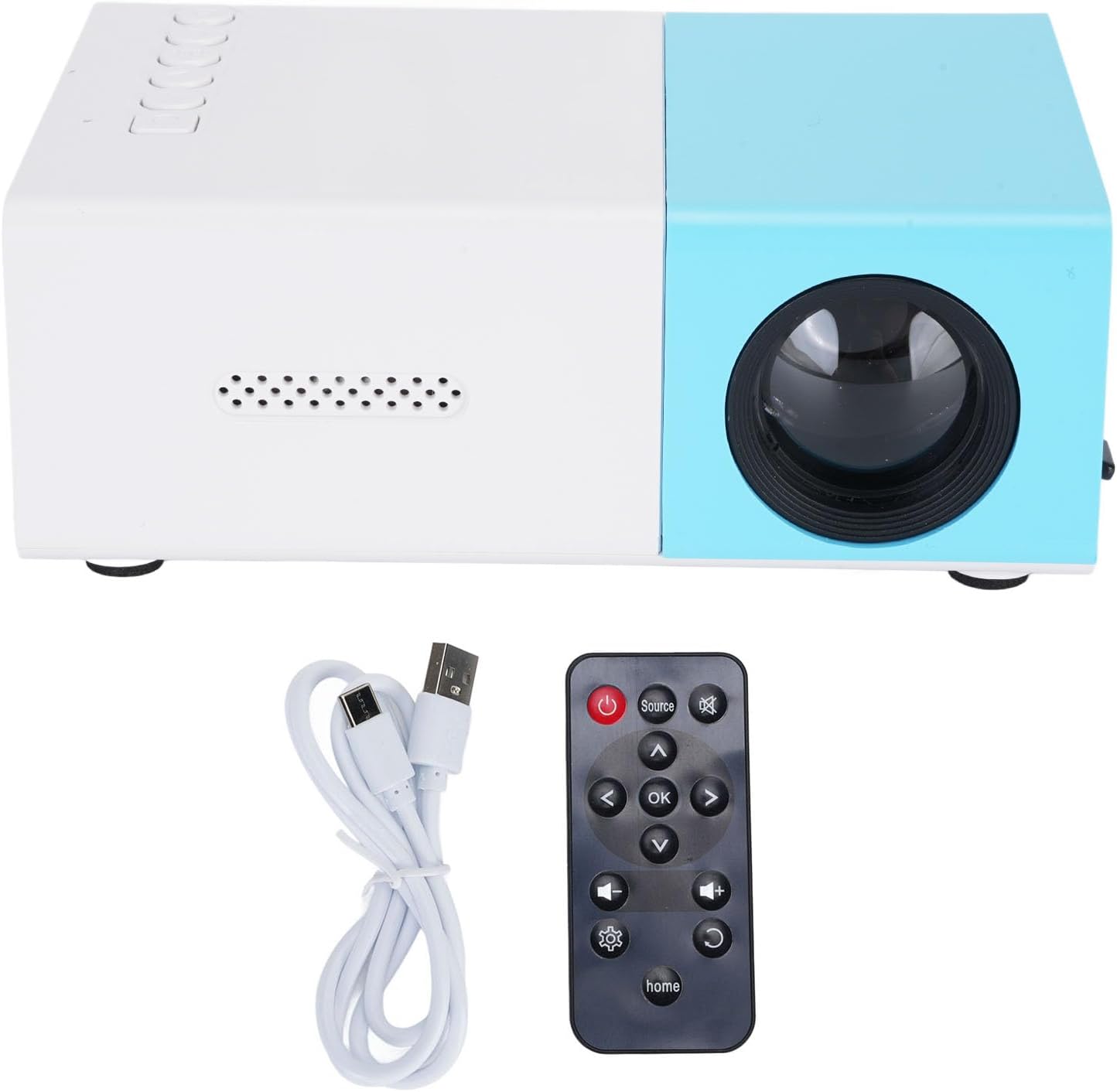 Yosoo Health Gear 1080P Mini Projector, Portable Outdoor Home Theater Movie Projector with Adjustable Stand for Phone