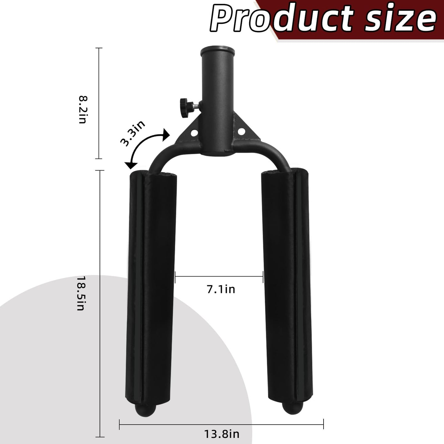 LTTGX Viking Press Handle Landmine Attachment: T-Bar Row Landmine Attachment for 2-Inch Olympic Barbell - Barbell Grips Gym Home Equipment for Build Arm Shoulder Back Muscles