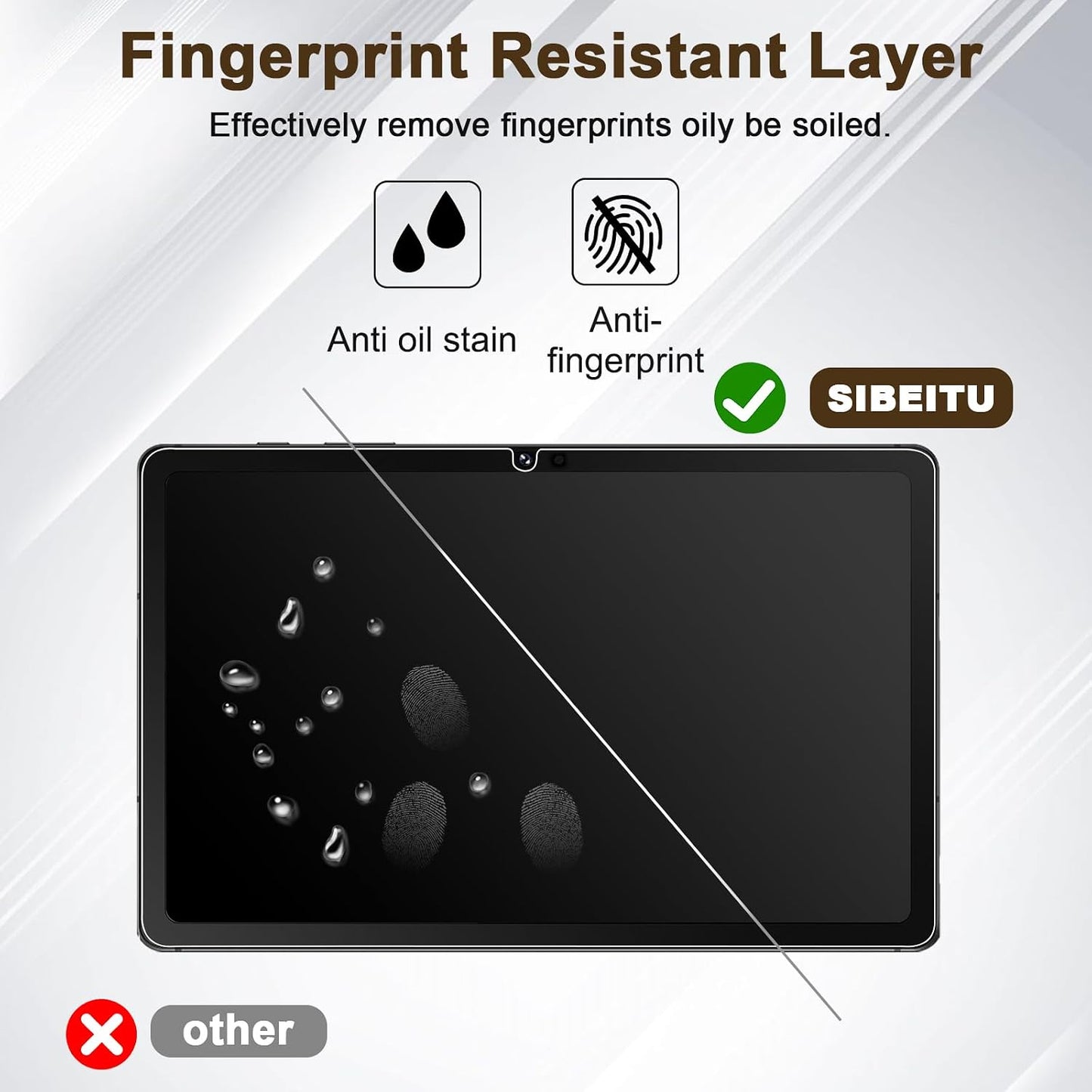 2 Pack A9 11 Inch 2023, 9H A9+ 5G (SM-X210/X216/X218), SIBEITU Screen Protector for Samsung Galaxy Tab Plus HD Hardness