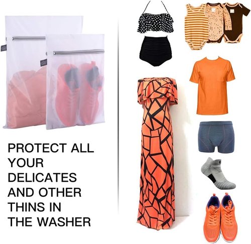 Kimmama Mesh Laundry Bag - Zippered Wash Bag for Delicates, Clothes & Small Toys | Durable & Versatile