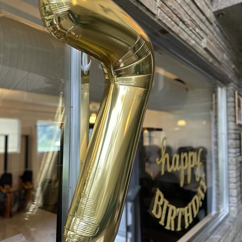 Champagne Gold Number 7 Balloon - 40 Inch Light Gold Birthday Decoration for Girls & Women