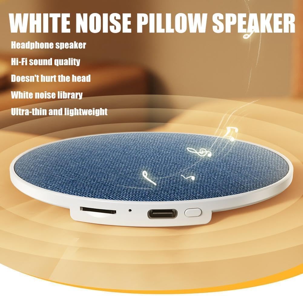 Generic Bluetooth Under Pillow Speaker, Mini Portable Under Pillow Speaker for Sleeping,Ultra Thin Pillow Speakers