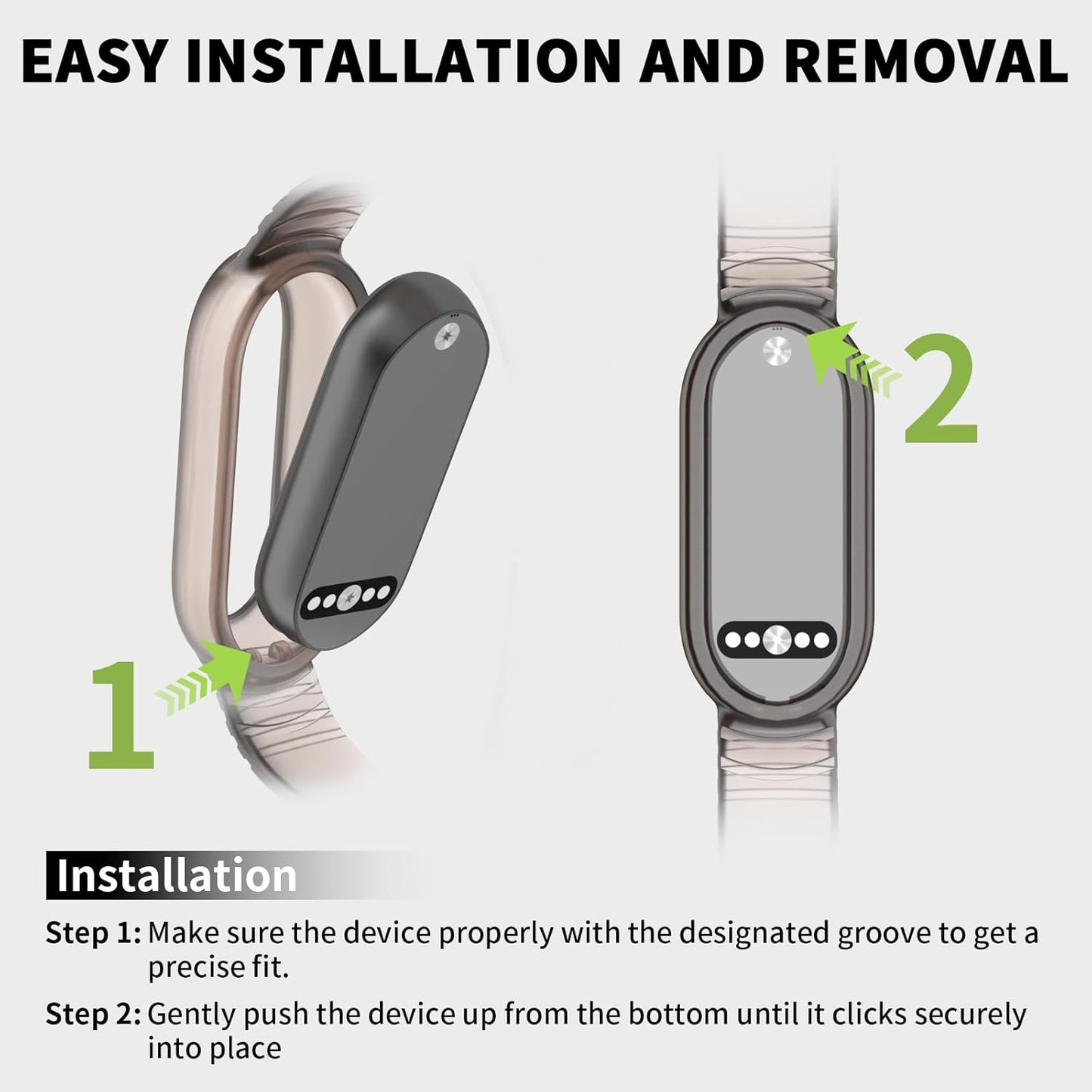 Wristband for Plaud NotePin & NotePin S AI Voice Recorder, Adjustable Wearable Strap Compatible with Plaud AI